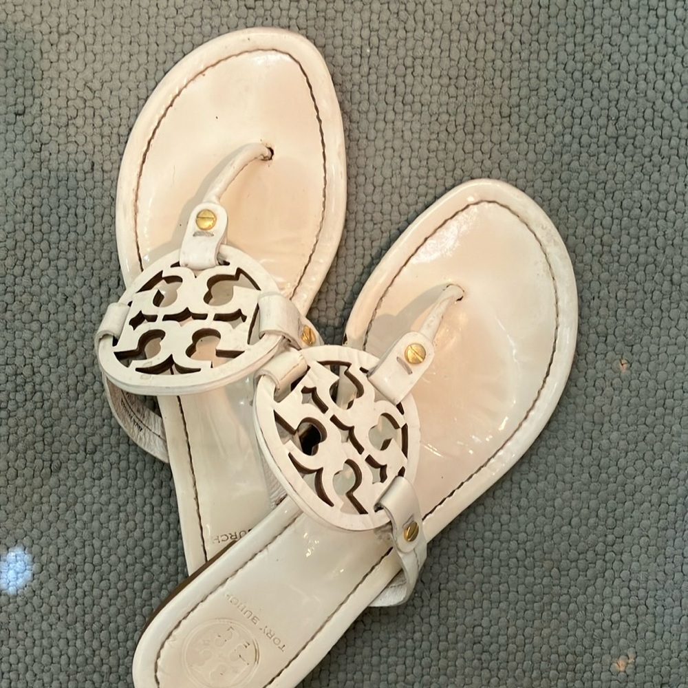 Tory Burch white sandals